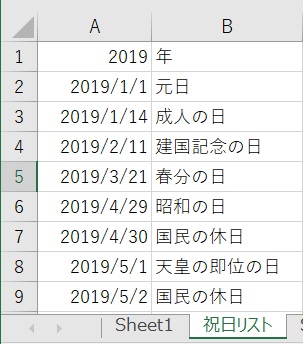 Excel エクセルカレンダー横型テンプレートの作成方法 Gee Base